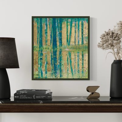 Water reflections, oil on board 55x50cm