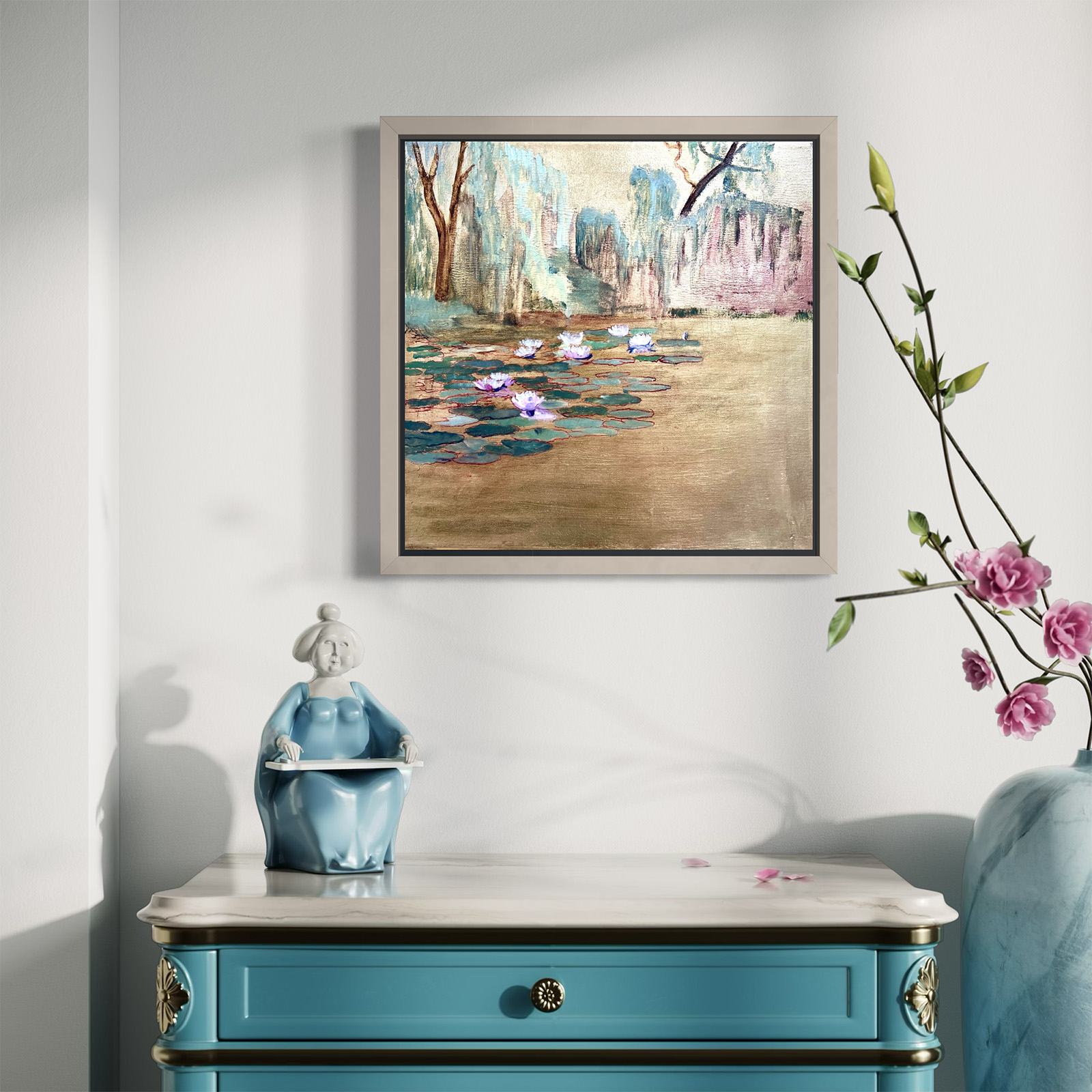 Waterlily & Weeping Willow Pond