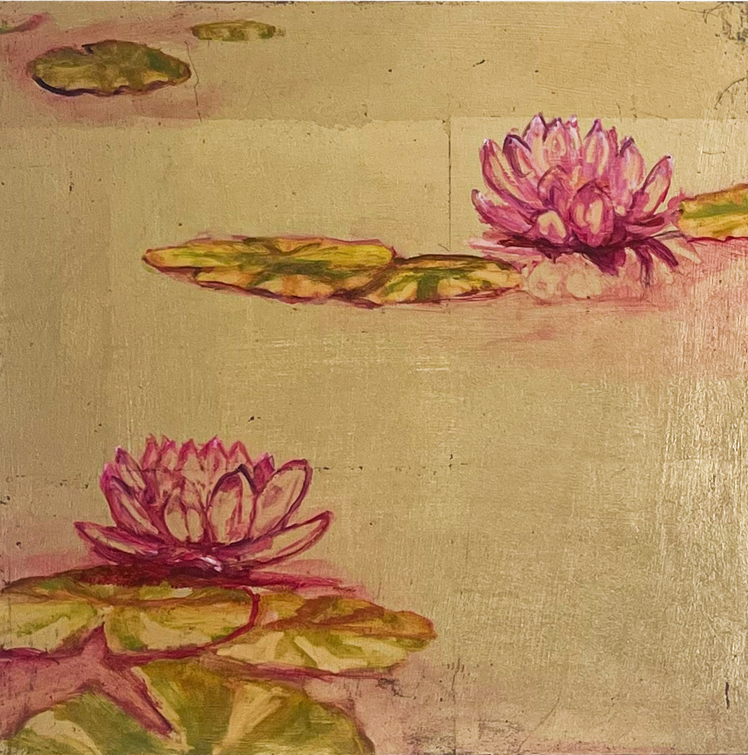 Water Lilies Cluster Triptych - Image 4