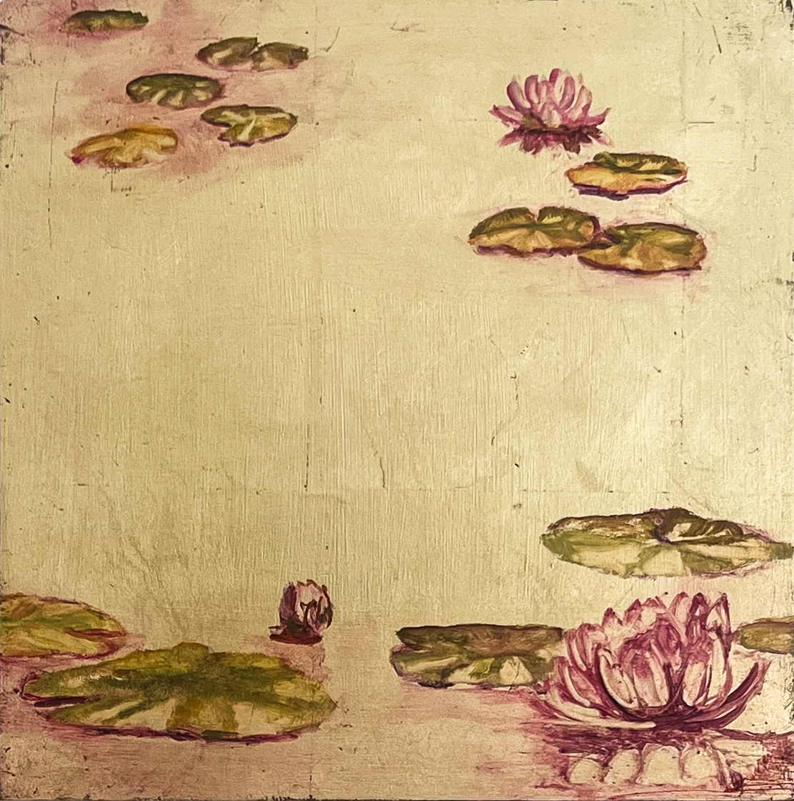 Water Lilies Cluster Triptych - Image 2